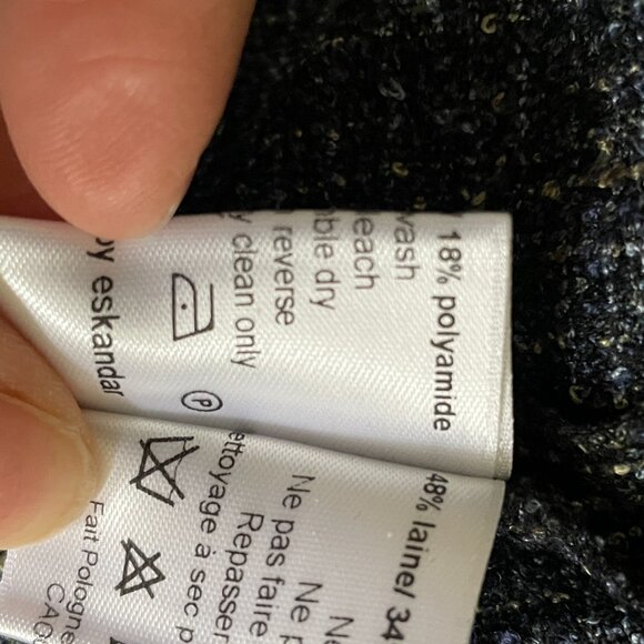 Stunning Eskandar wool/silk blend Boucle jacket-Size 10/12 - Picture 10 of 15